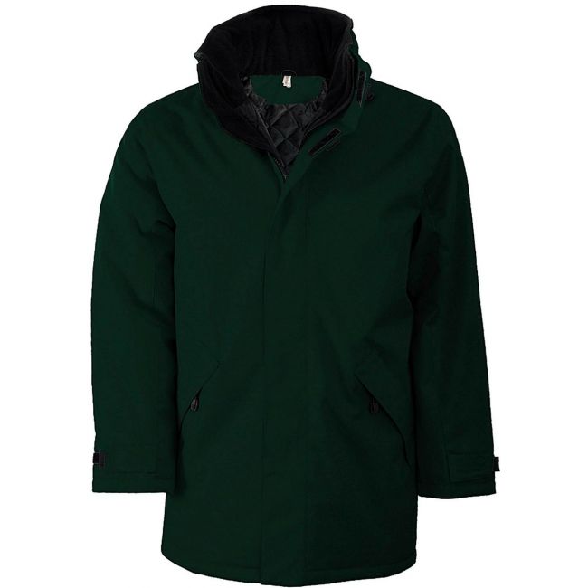 Quilted parka culoare forest green marimea xl