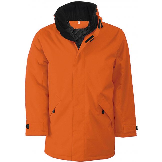 Quilted parka culoare orange marimea xl