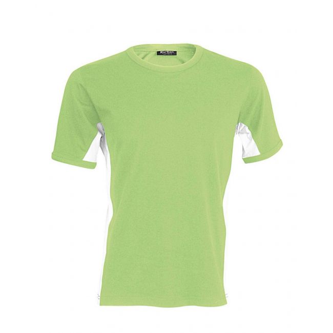 Tiger - short-sleeved two-tone t-shirt culoare lime/white marimea m