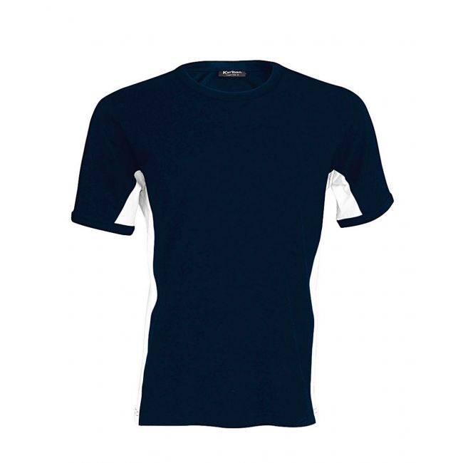 Tiger - short-sleeved two-tone t-shirt culoare navy/white marimea l