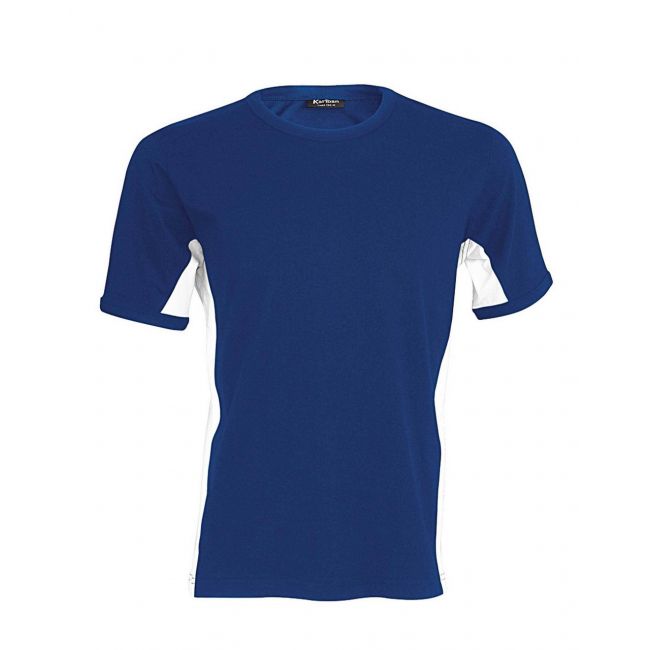 Tiger - short-sleeved two-tone t-shirt culoare royal blue/white marimea l