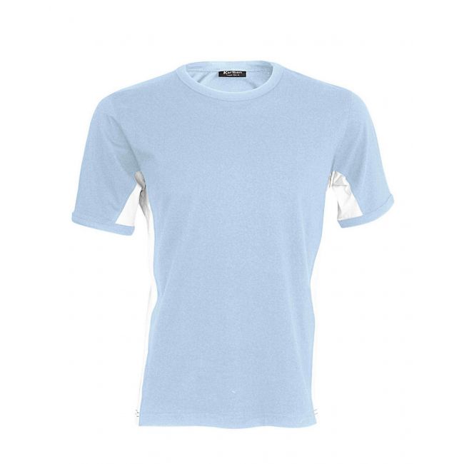 Tiger - short-sleeved two-tone t-shirt culoare sky blue/white marimea l