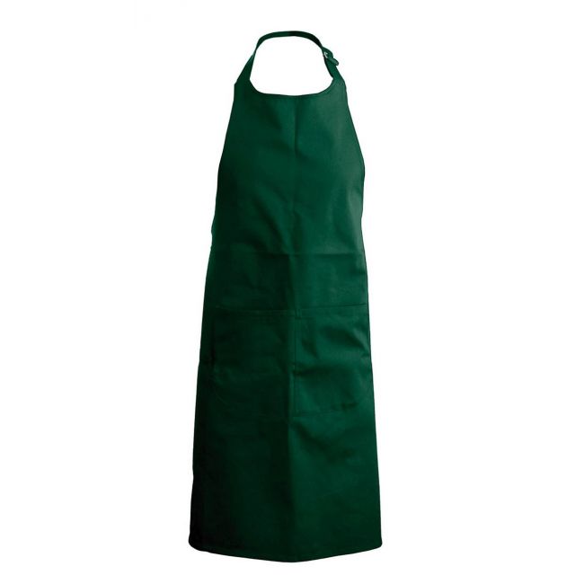 Cotton apron with pocket culoare bottle green marimea u