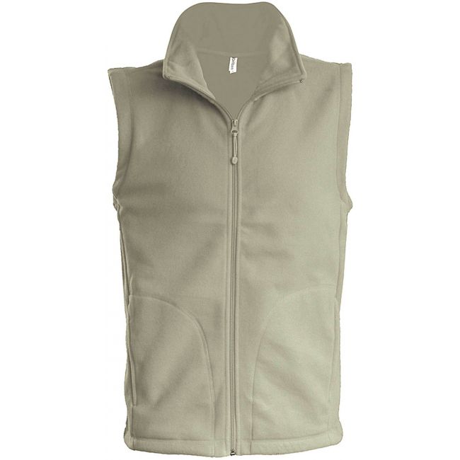 Luca - men's micro fleece gilet culoare beige marimea l