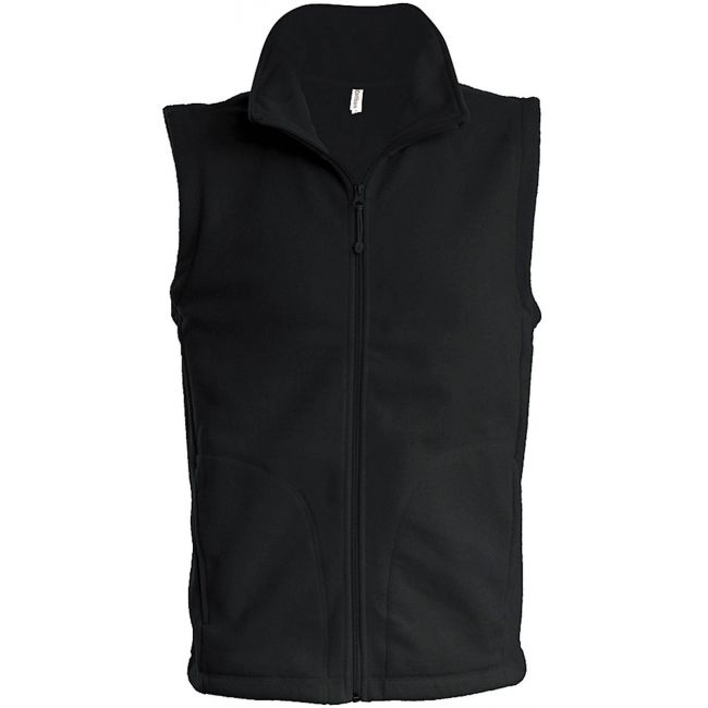 Luca - men's micro fleece gilet culoare black marimea xl