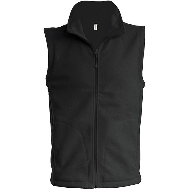 Luca - men's micro fleece gilet culoare dark grey marimea l