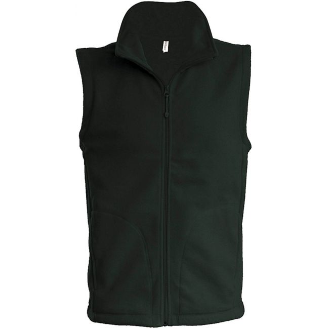 Luca - men's micro fleece gilet culoare forest green marimea 2xl