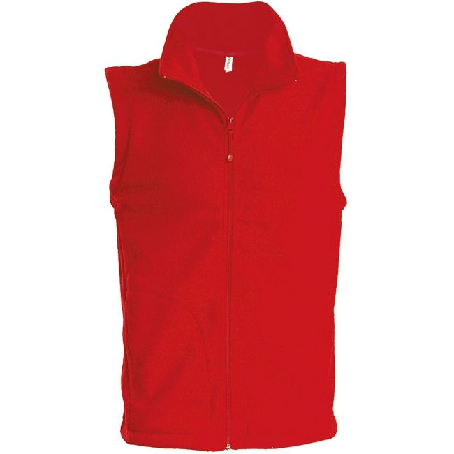 Luca - men's micro fleece gilet culoare red marimea 2xl