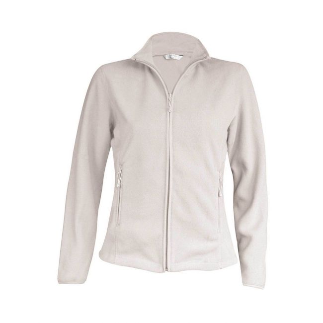 Maureen - ladies' full zip microfleece jacket culoare natural marimea s