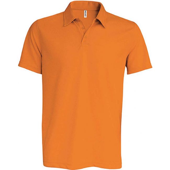 Men's short-sleeved polo shirt culoare orange marimea l