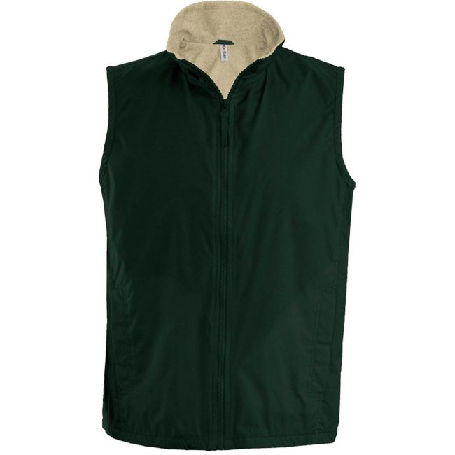 Record - fleece lined bodywarmer culoare forest green/beige marimea 2xl