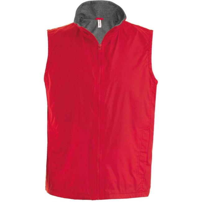 Record - fleece lined bodywarmer culoare red/grey marimea xl