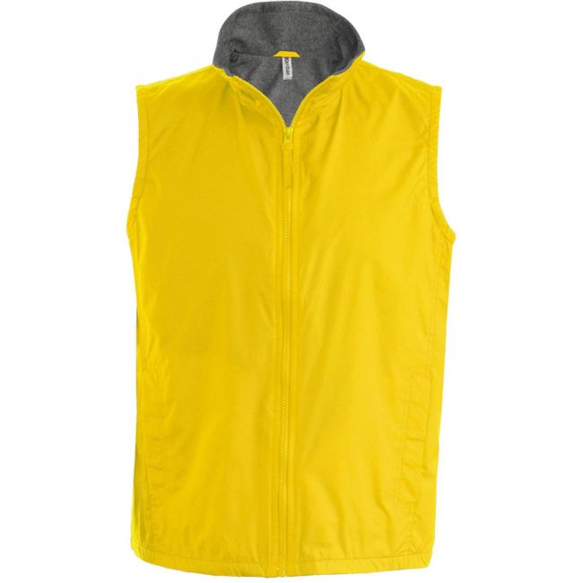 Record - fleece lined bodywarmer culoare yellow/grey marimea 2xl