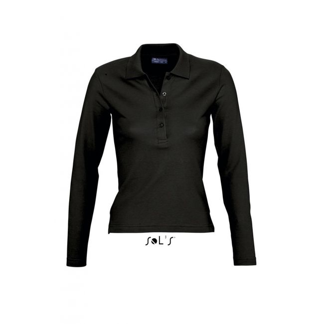 Sol's podium - women's polo shirt culoare black marimea m