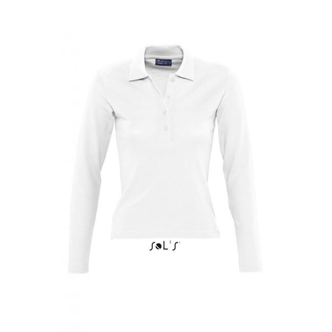 Sol's podium - women's polo shirt culoare white marimea xl