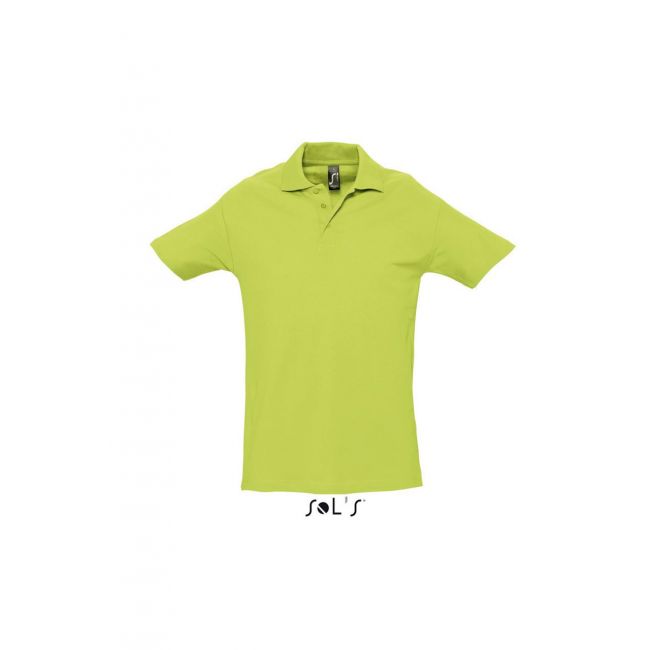 Sol's spring ii - men’s pique polo shirt culoare apple green marimea 2xl