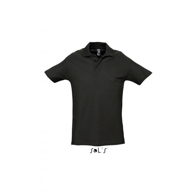 Sol's spring ii - men’s pique polo shirt culoare black marimea 2xl