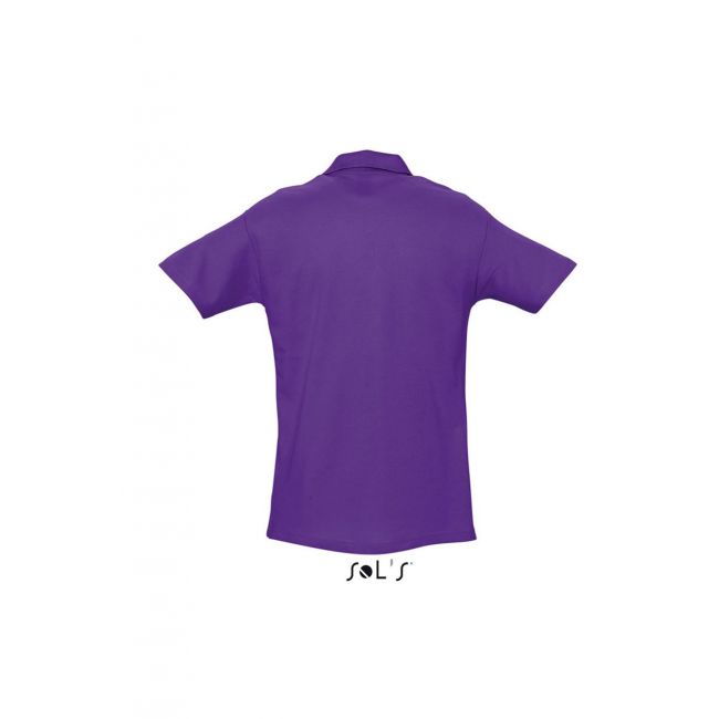 Sol's spring ii - men’s pique polo shirt culoare dark purple marimea s