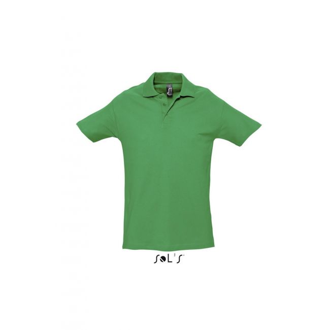 Sol's spring ii - men’s pique polo shirt culoare kelly green marimea xl