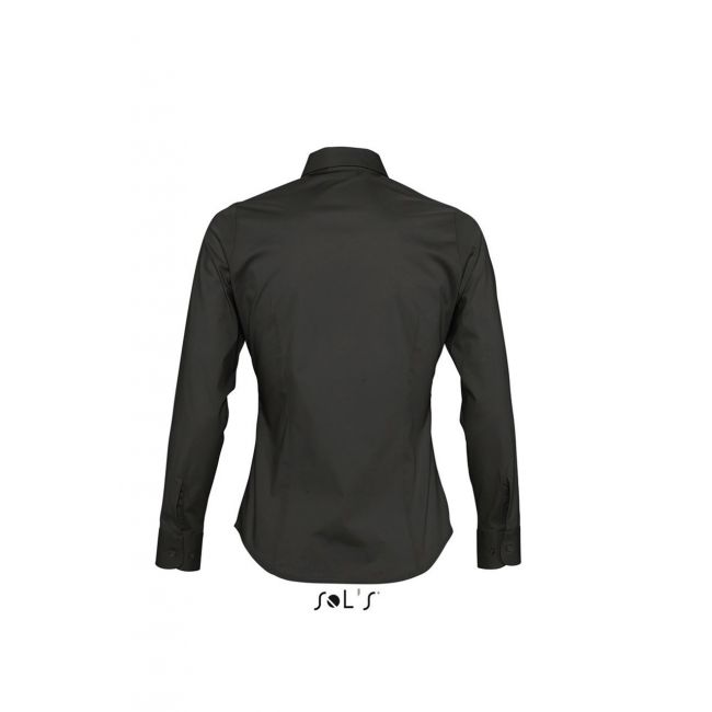 Sol's eden - long sleeve stretch women's shirt culoare black marimea s