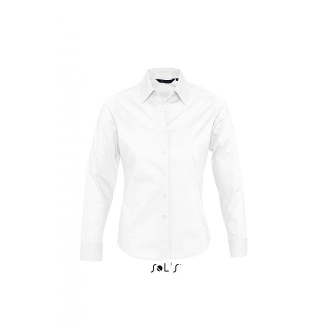 Sol's eden - long sleeve stretch women's shirt culoare white marimea 2xl