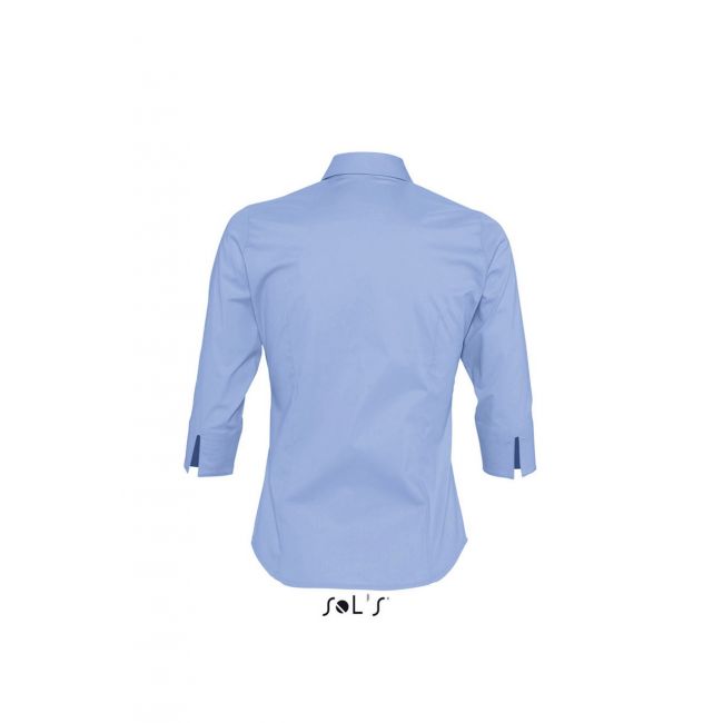 Sol's effect - 3/4 sleeve stretch women's shirt culoare bright sky marimea xl