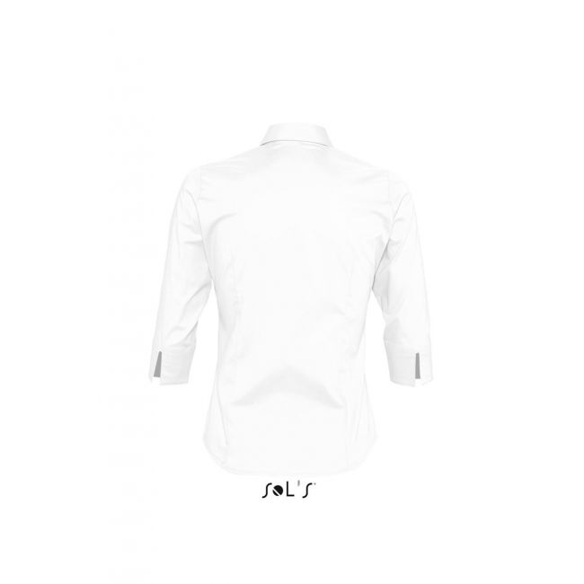 Sol's effect - 3/4 sleeve stretch women's shirt culoare white marimea s