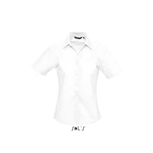 Sol's elite - short sleeve oxford women's shirt culoare white marimea l