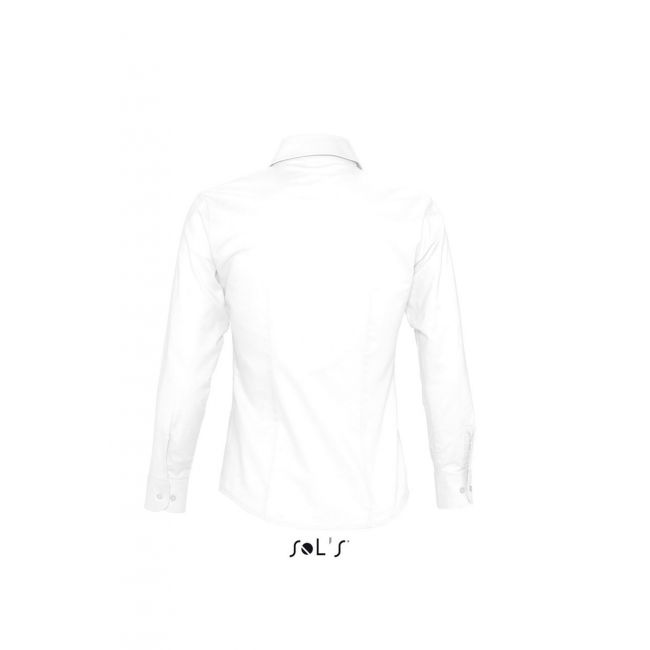 Sol's embassy - long sleeve oxford women's shirt culoare white marimea l