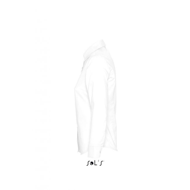 Sol's embassy - long sleeve oxford women's shirt culoare white marimea l