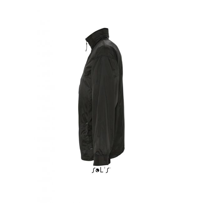 Sol's mistral - jersey-lined water repellent windbreaker culoare black marimea m