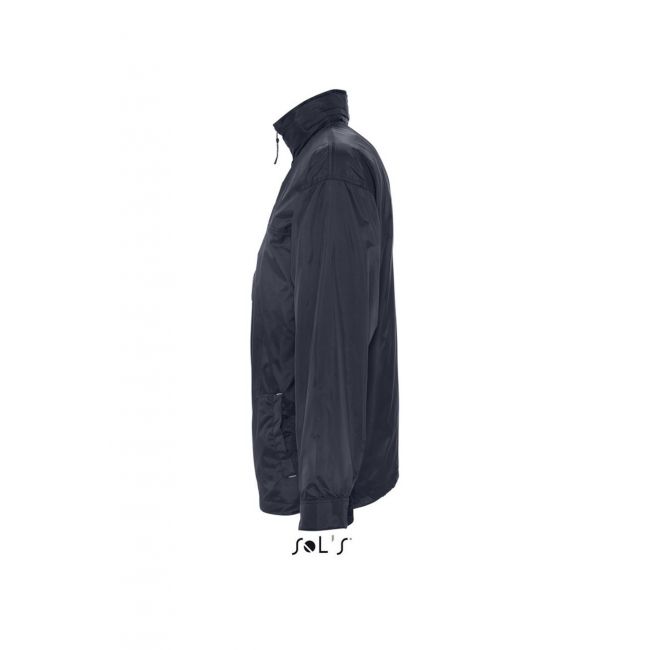 Sol's mistral - jersey-lined water repellent windbreaker culoare navy marimea xl