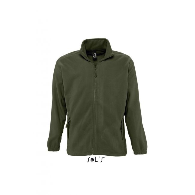 Sol's north men - zipped fleece jacket culoare army marimea 2xl