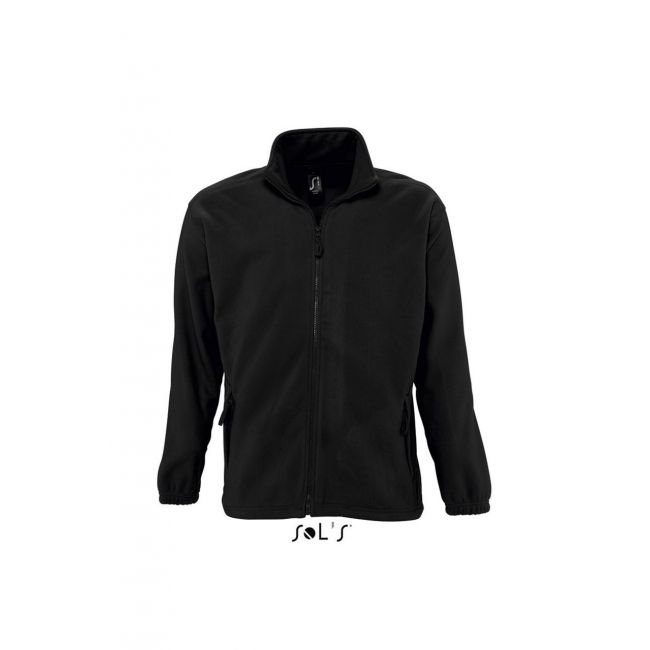 Sol's north men - zipped fleece jacket culoare black marimea 4xl