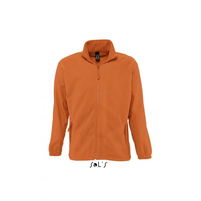 Sol's north men - zipped fleece jacket culoare orange marimea s