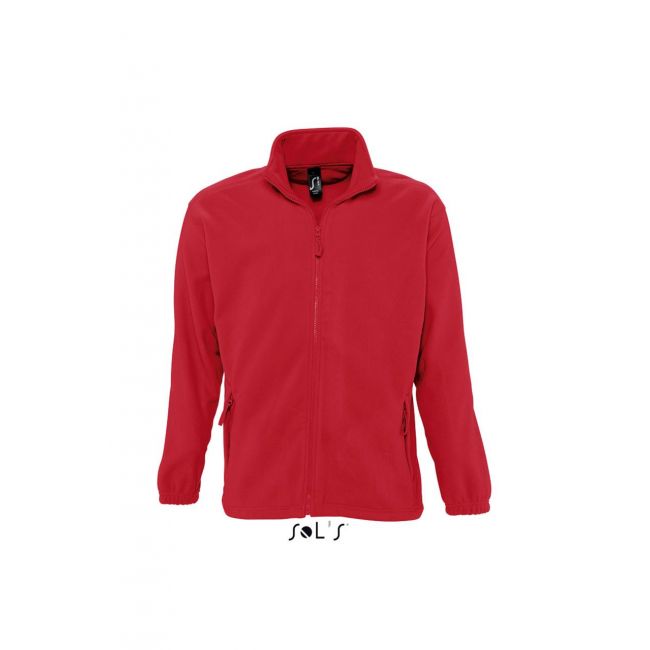 Sol's north men - zipped fleece jacket culoare red marimea 2xl