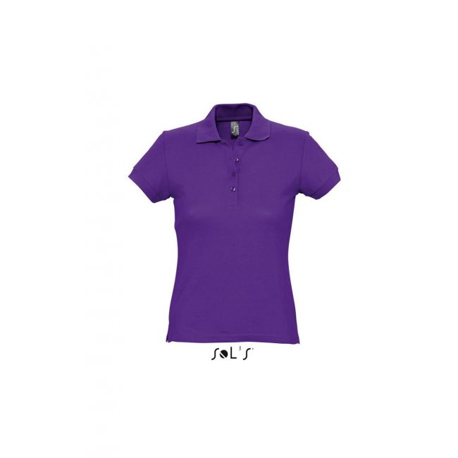 Sol's passion - women's polo shirt culoare dark purple marimea s