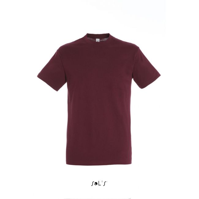 Sol's regent - unisex round collar t-shirt culoare burgundy marimea s