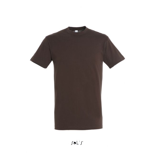 Sol's regent - unisex round collar t-shirt culoare chocolate marimea l