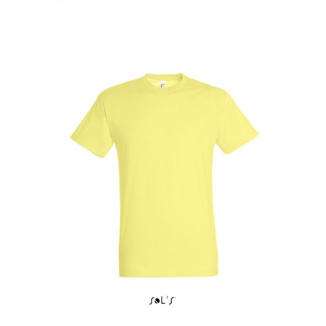 Sol's regent - unisex round collar t-shirt culoare pale yellow marimea m