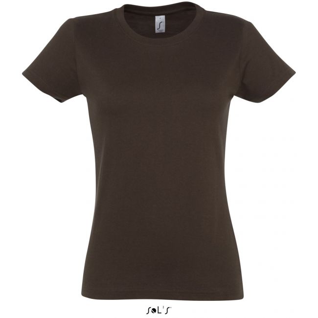 Sol's imperial women - round collar t-shirt culoare chocolate marimea l