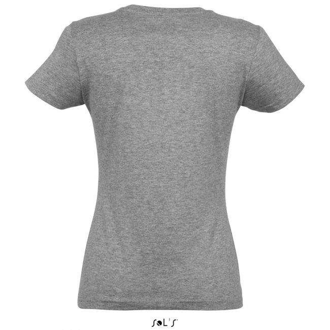 Sol's imperial women - round collar t-shirt culoare grey melange marimea l