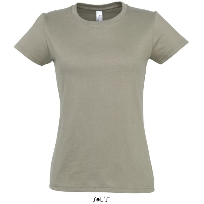 Sol's imperial women - round collar t-shirt culoare khaki marimea s