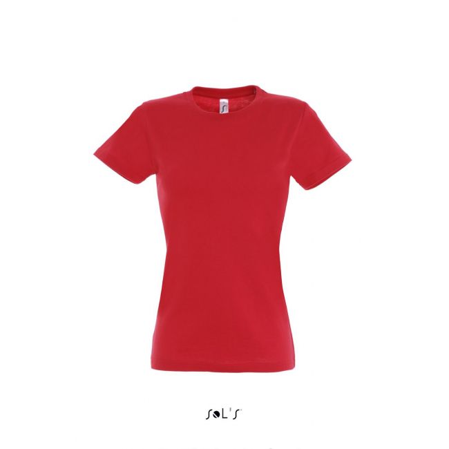 Sol's imperial women - round collar t-shirt culoare red marimea 2xl