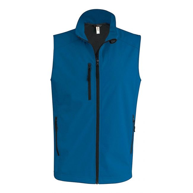 Men's softshell bodywarmer culoare aqua blue marimea 2xl