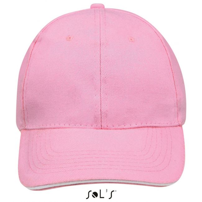 Sol's buffalo - six panel cap culoare pink/white marimea u