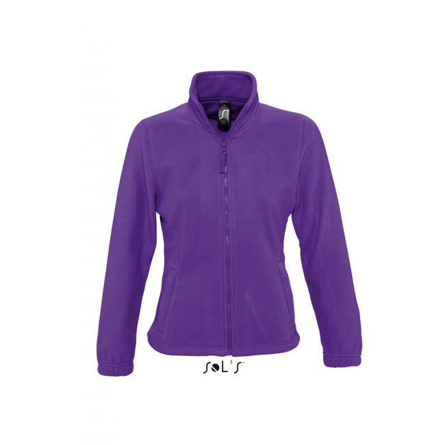 Sol's north women - zipped fleece jacket culoare dark purple marimea l