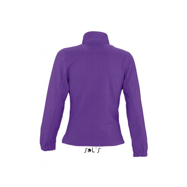 Sol's north women - zipped fleece jacket culoare dark purple marimea m