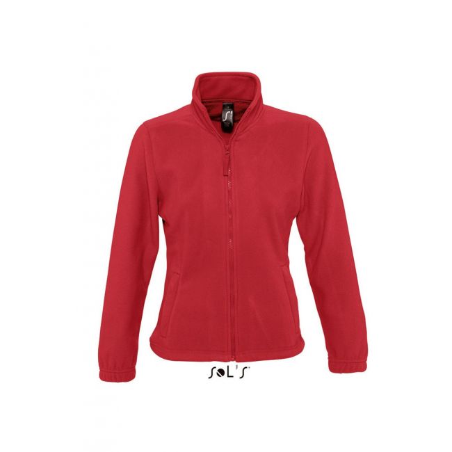 Sol's north women - zipped fleece jacket culoare red marimea 2xl