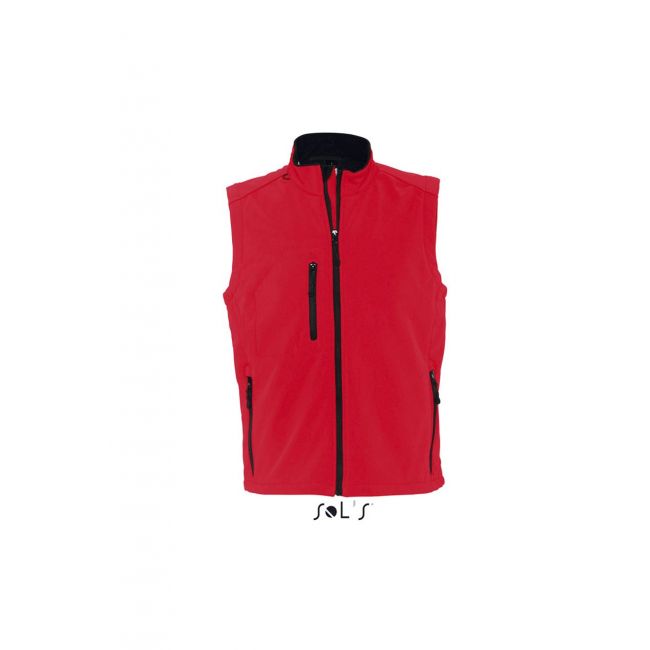 Sol's rallye men - sleeveless softshell jacket culoare pepper red marimea 3xl